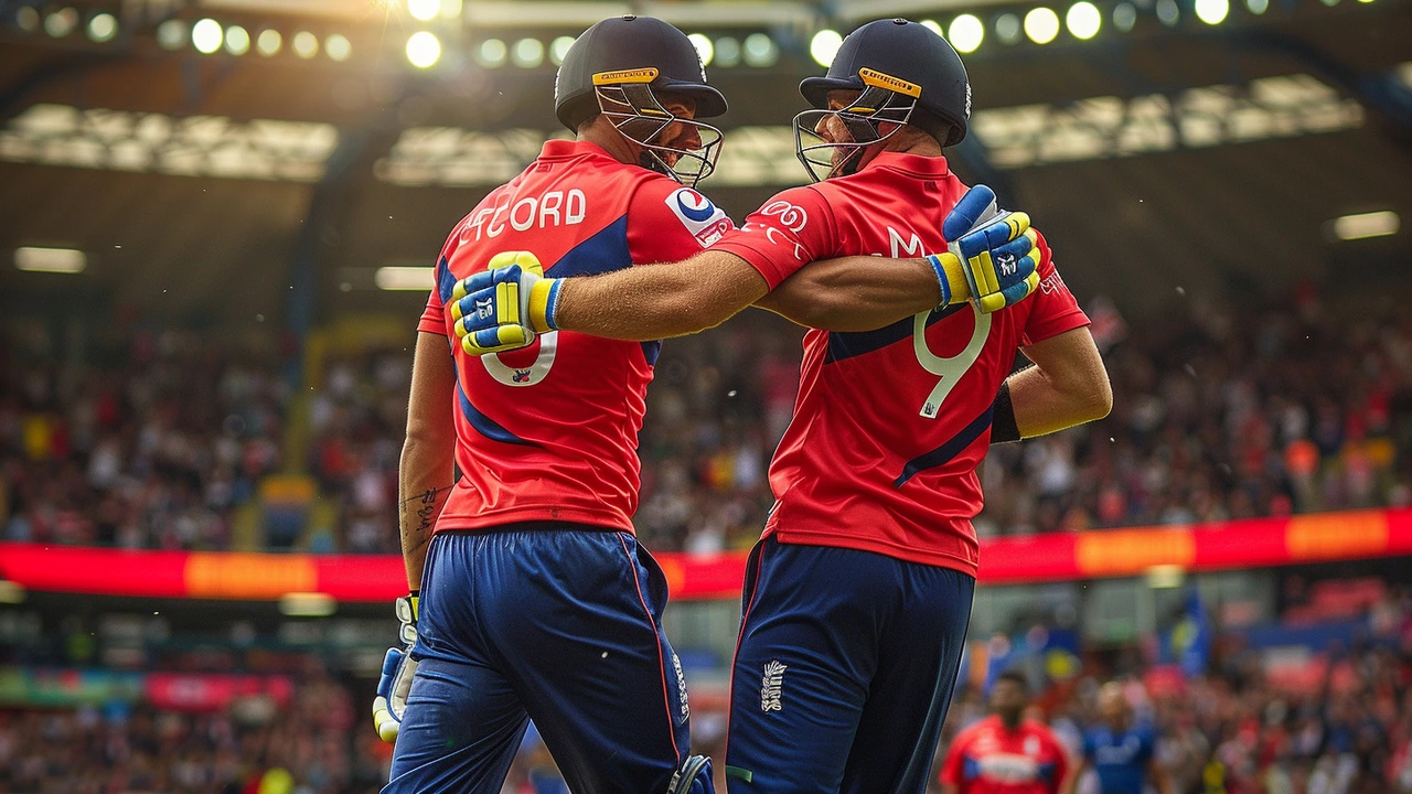 England's Dominant Win Over West Indies in T20 World Cup Highlighted by Salt and Bairstow's Stellar Partnership